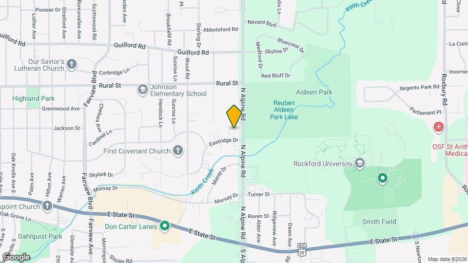 Immaculate 1 Bedroom Apartment Map and Location Details