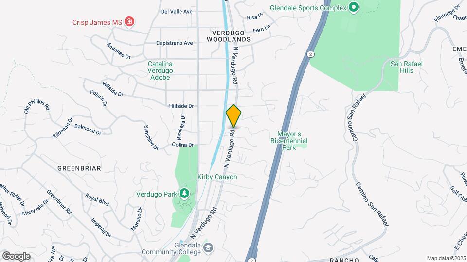 1830 N Verdugo Rd, Unit 109 Map and Location Details