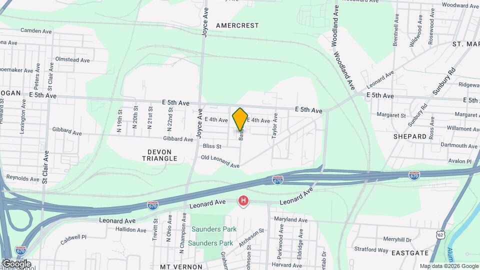 823 Bassett Ave Map and Location Details