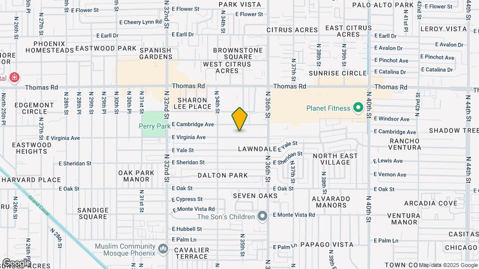 3442 E Virginia Ave Map and Location Details