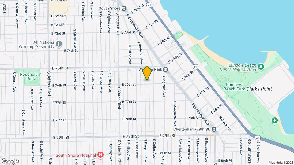 2534 E 76th St Map and Location Details