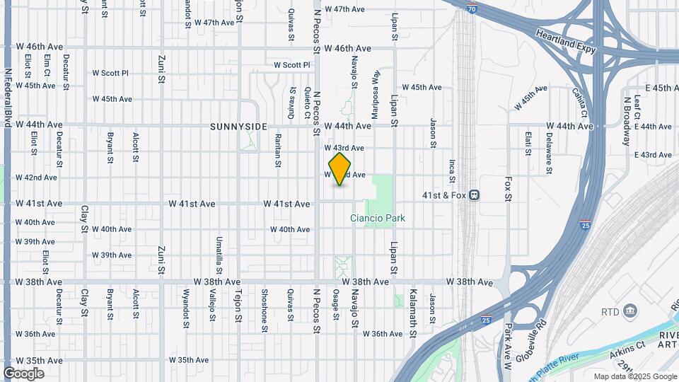 4122 Osage St Map and Location Details