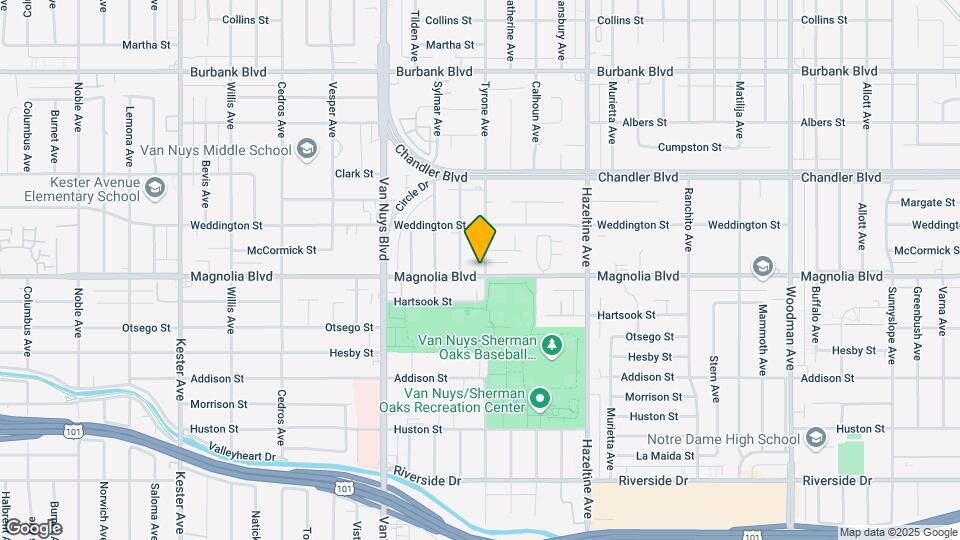 14305-14309 Magnolia Blvd Mapa y Detalles de la Ubicación