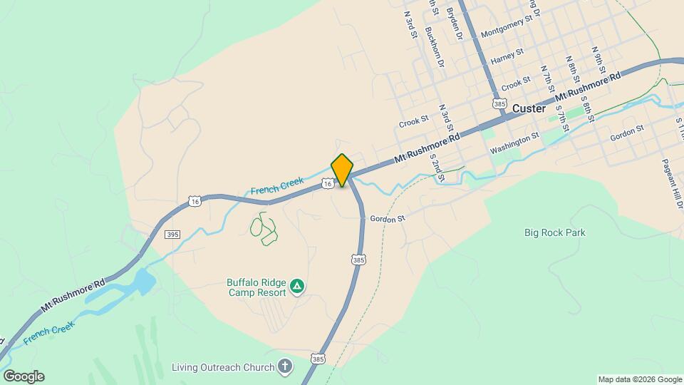 208 W Mount Rushmore Rd Mapa y Detalles de la Ubicación