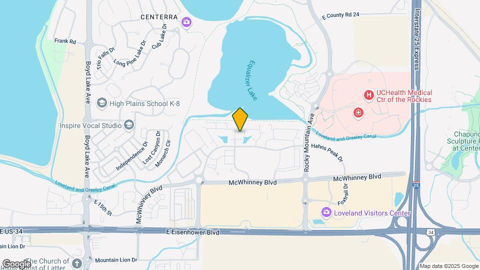 4815 Hahns Peak Dr, Unit Lakeshore at Centera Map and Location Details