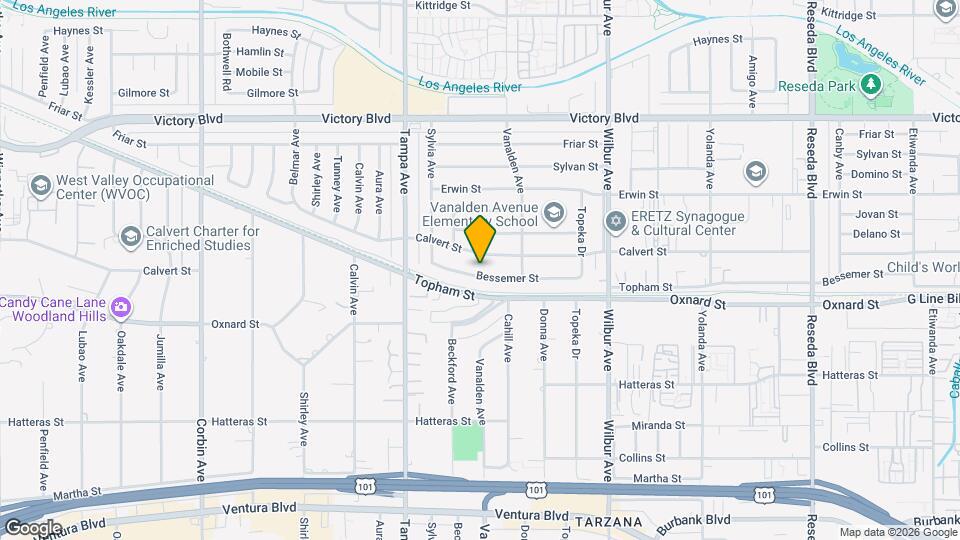 19153 Bessemer St Map and Location Details