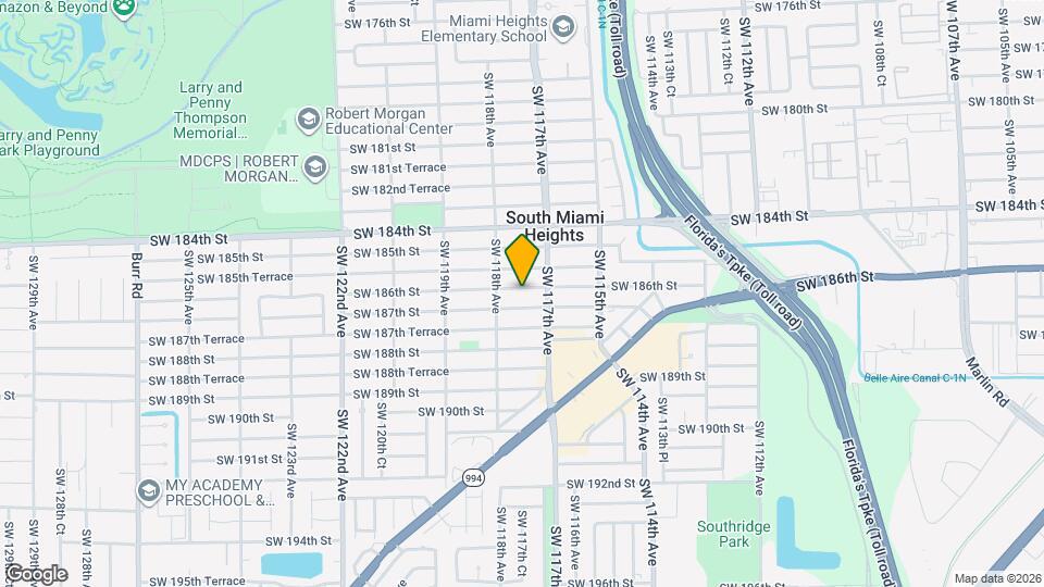 11750 SW 186th St Map and Location Details
