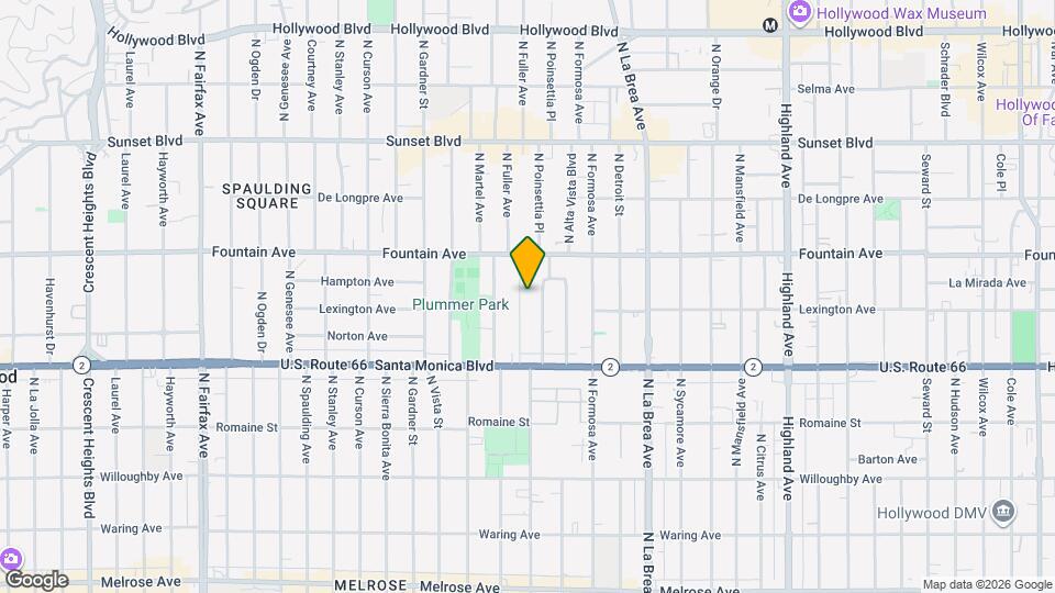 1216 Greenacre Ave Map and Location Details