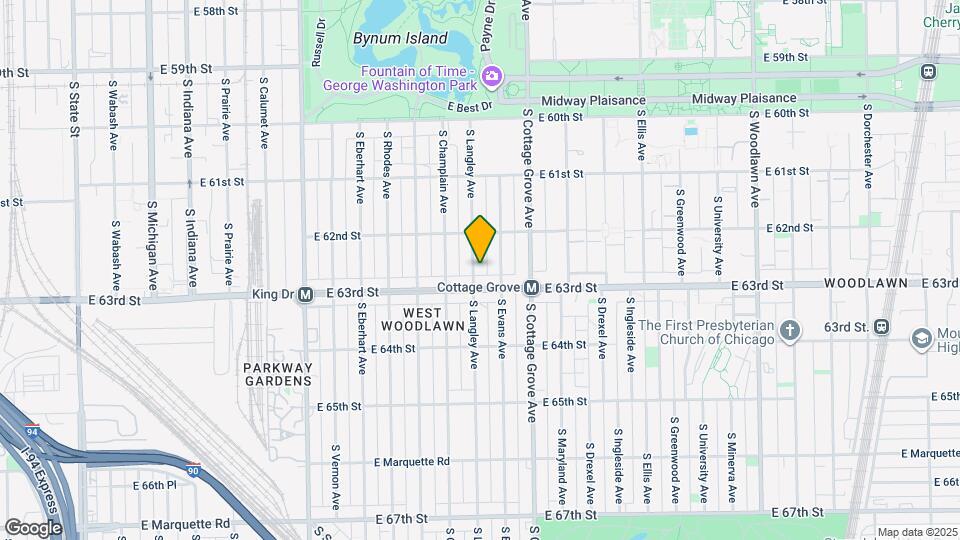 6239 S Langley Ave Map and Location Details