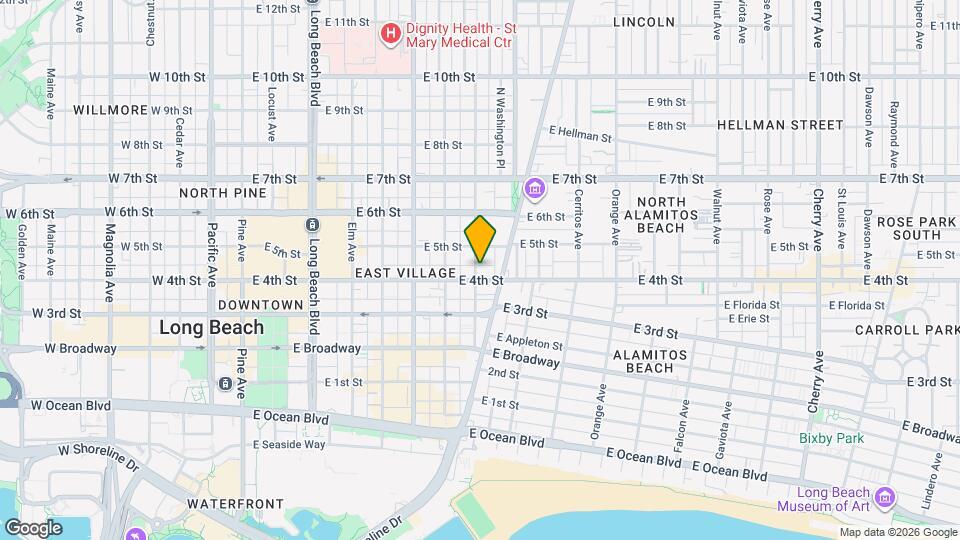 420 Olive Ave Map and Location Details