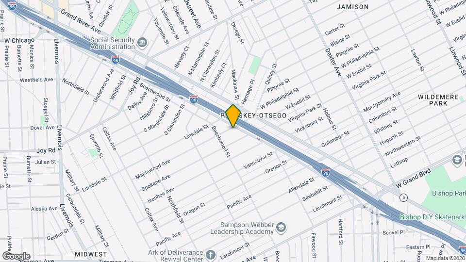 4915 Maplewood Ave Map and Location Details