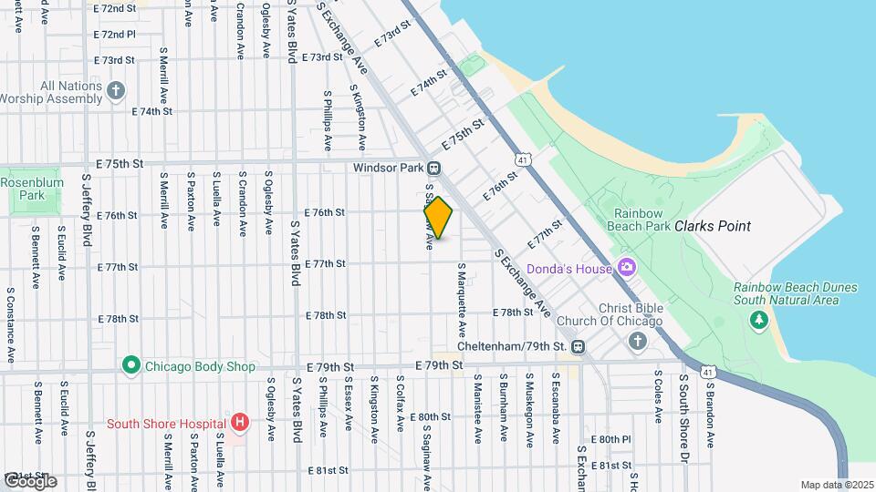 7641-7643 S Saginaw Ave Mapa y Detalles de la Ubicación