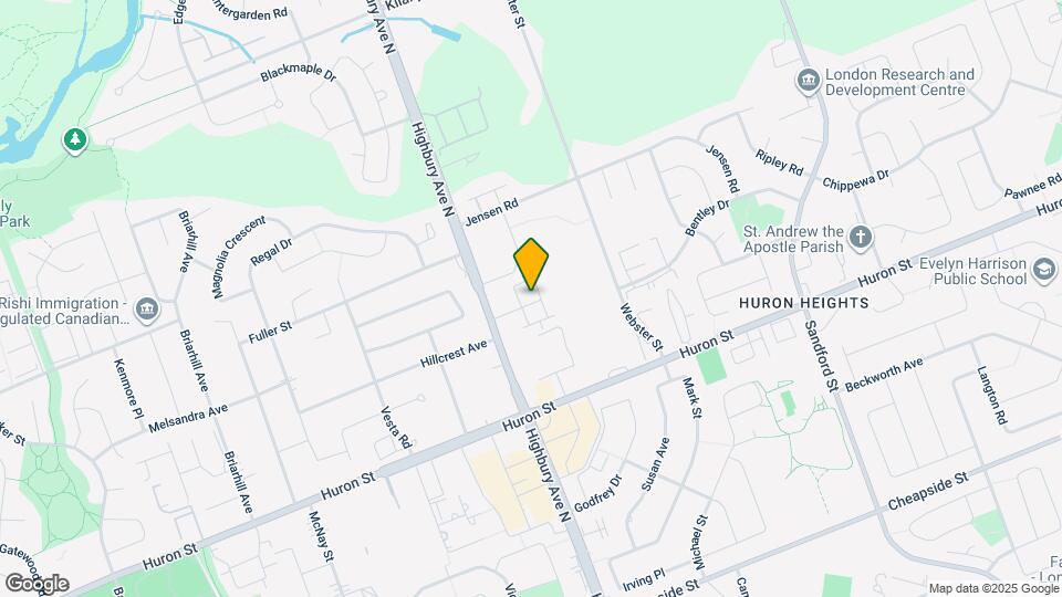 1318 Highbury Ave N Map and Location Details