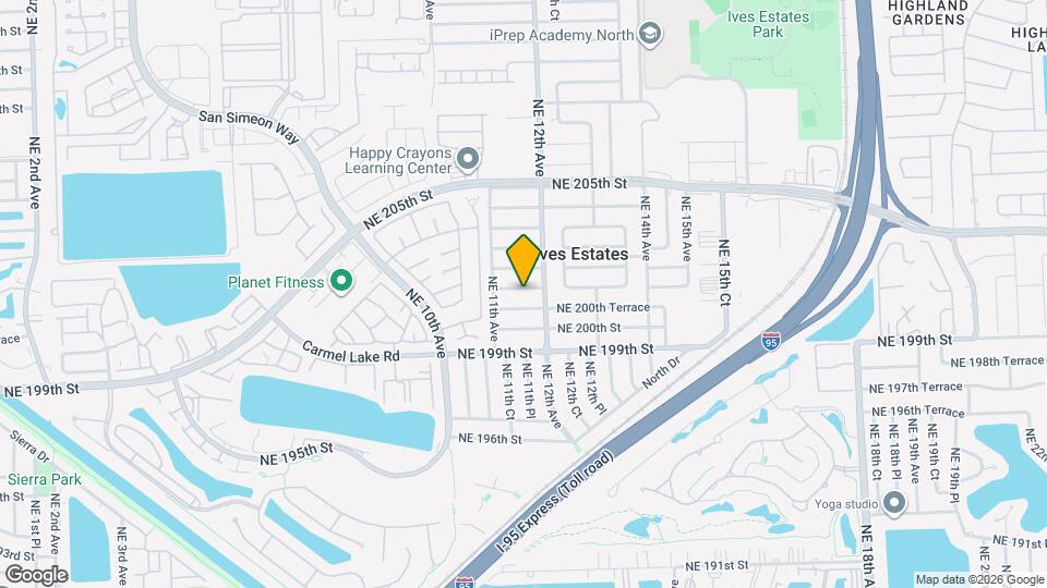 1150 NE 201st Terrace Map and Location Details