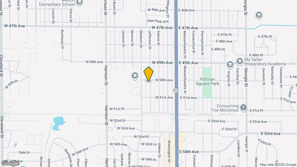 5012 Jefferson St Map and Location Details