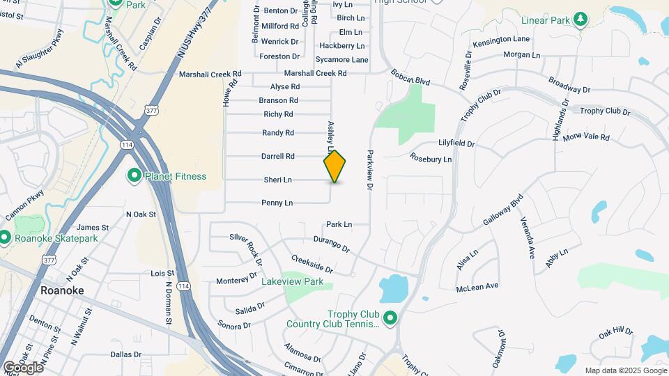 413 Ashley Ln Map and Location Details
