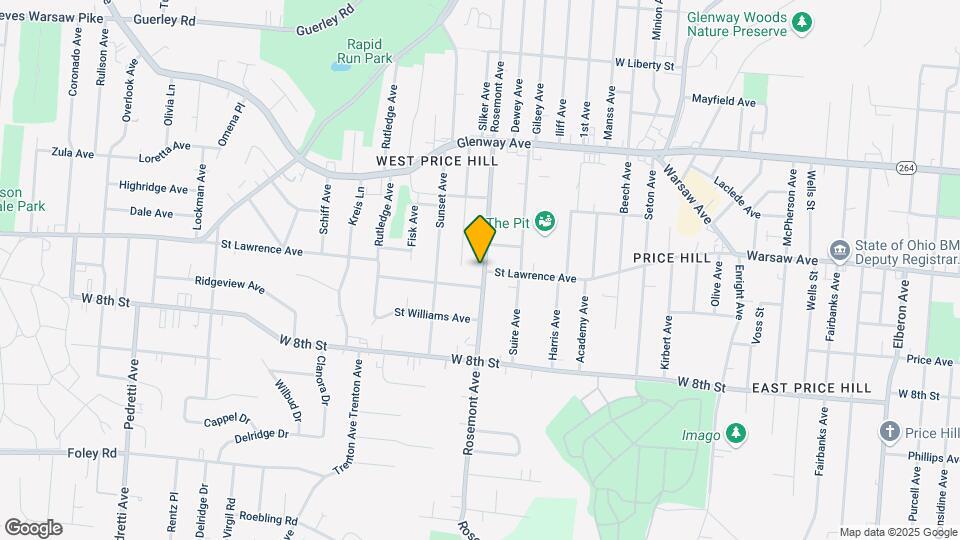1005 Rosemont Ave Mapa y Detalles de la Ubicación