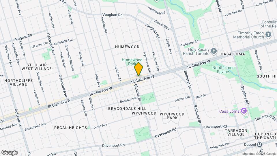 666 St Clair Ave W Map and Location Details