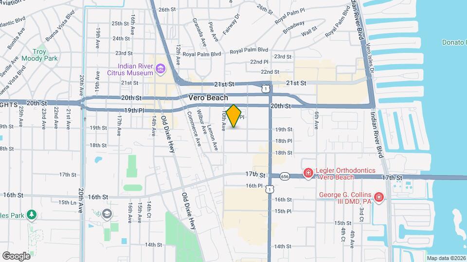 933 19th St Map and Location Details