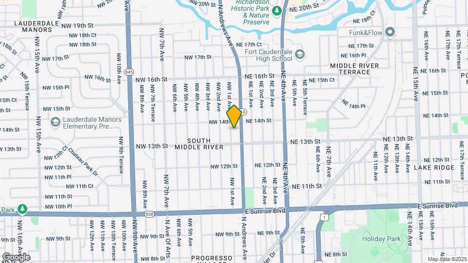 1324 NW 1st Ave Mapa y Detalles de la Ubicación