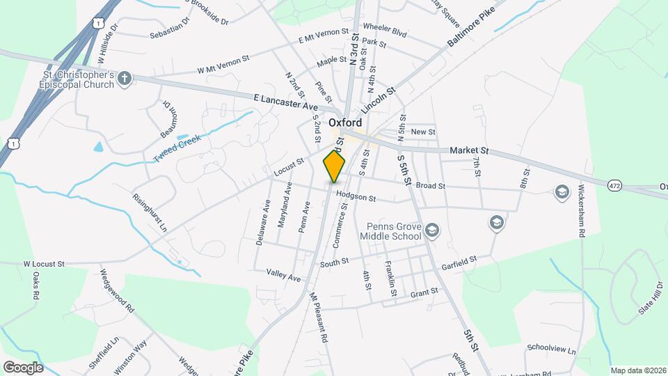 121 S 3rd St Map and Location Details