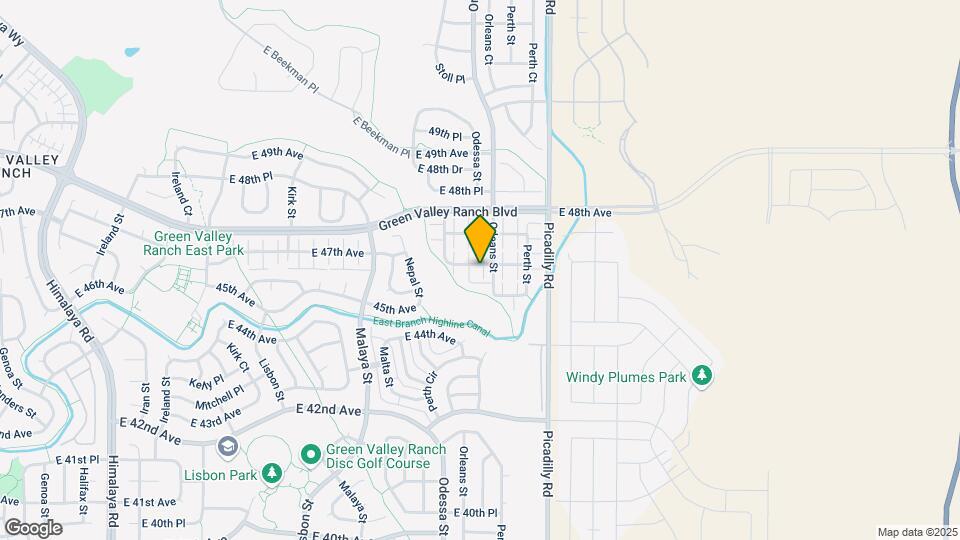 21498 E 46th Ave Map and Location Details