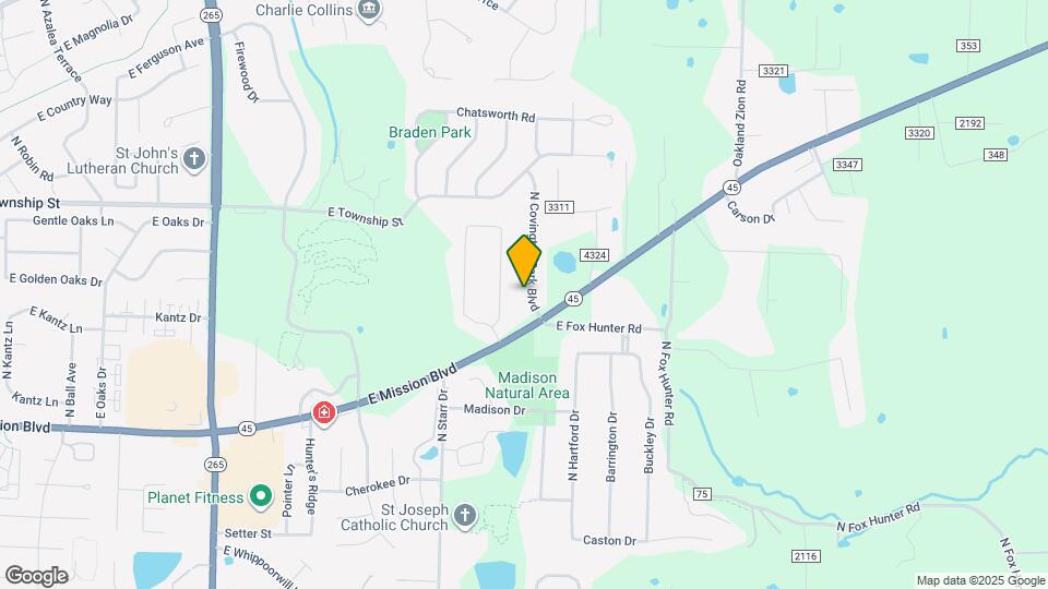 2265 N Covington Park Blvd Map and Location Details