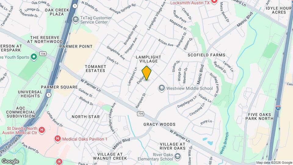 1901 Gentilly Cir Map and Location Details