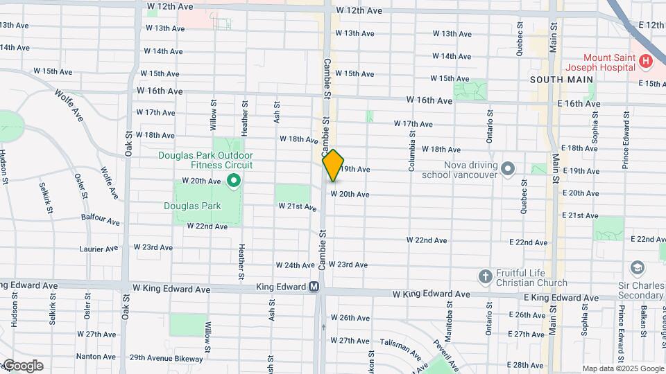 3590 Cambie St Map and Location Details