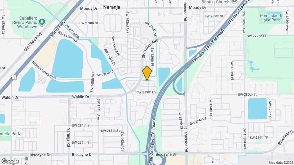13970 SW 278th St Map and Location Details