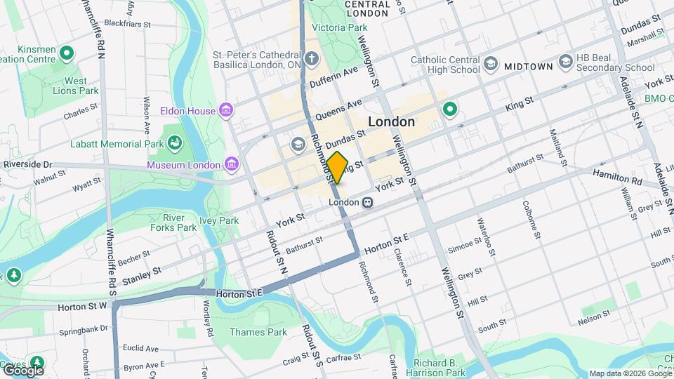 344.5 Richmond St Map and Location Details