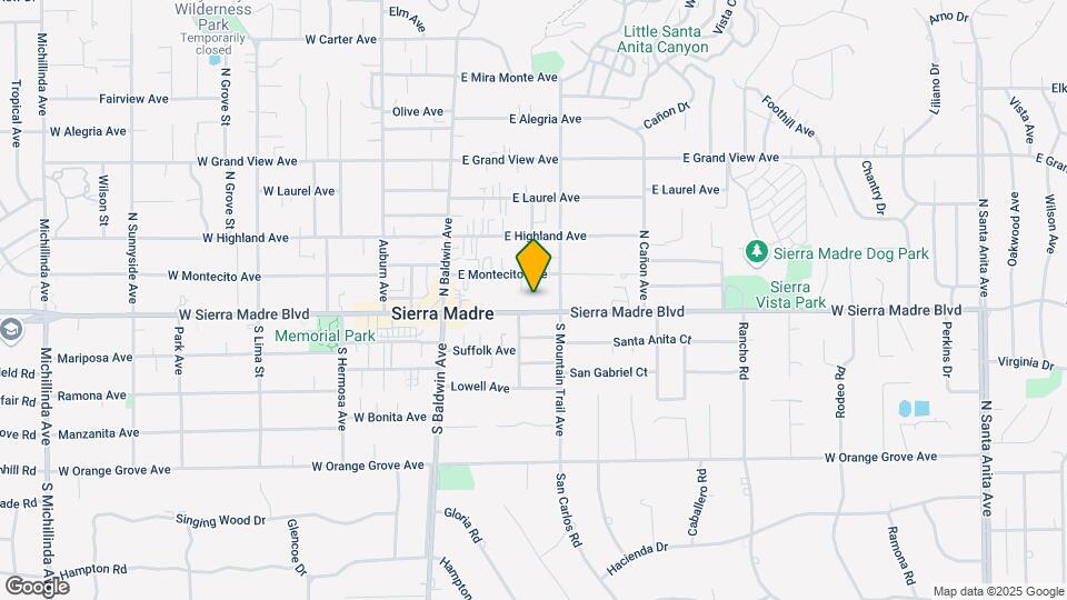 165 E Sierra Madre Blvd Map and Location Details