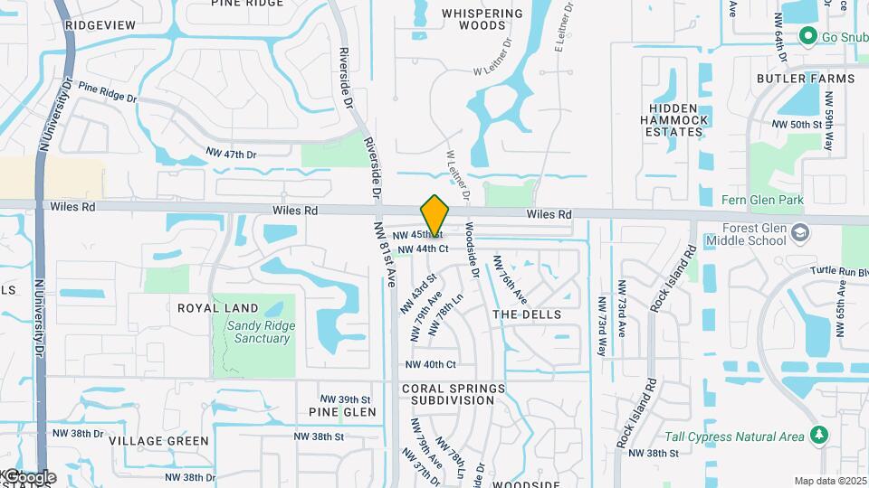 7921 NW 44th Ct Map and Location Details