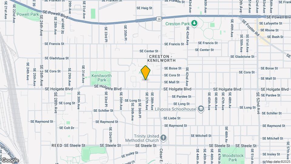 4343 SE 37th Ave Map and Location Details
