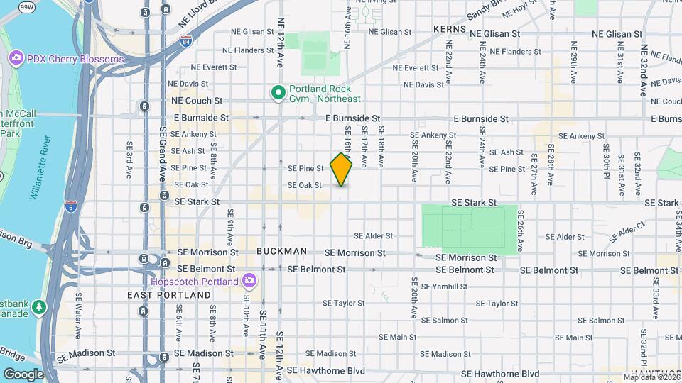 1547 SE Stark St Map and Location Details