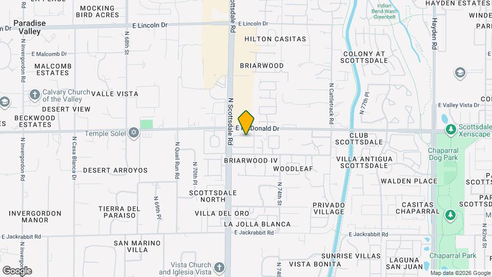 7209 E McDonald Dr Map and Location Details