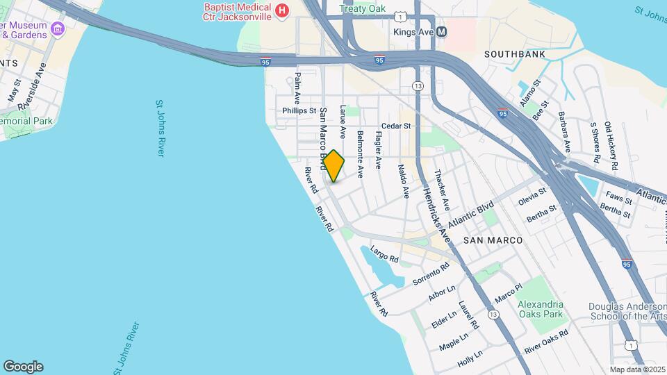 1707 San Marco Blvd Mapa y Detalles de la Ubicación