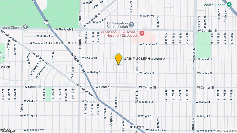 2834 N 54th St Map and Location Details