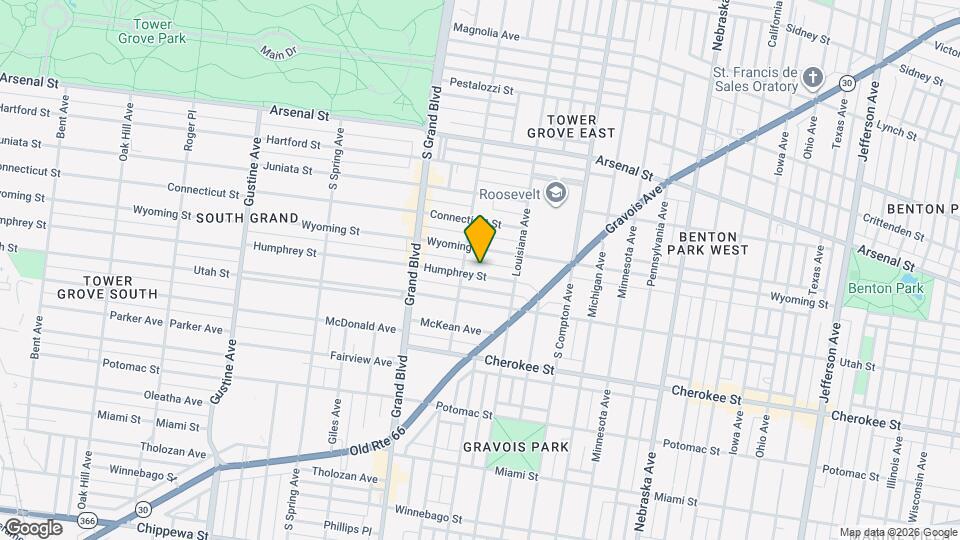 3441 Humphrey St, Unit 3441 Map and Location Details