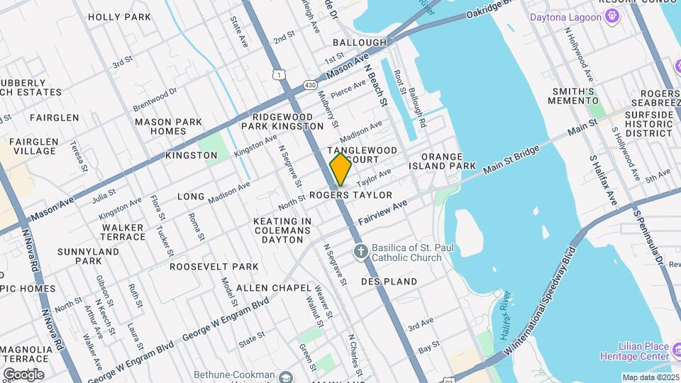 551 N Ridgewood Ave Map and Location Details