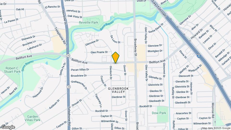 7710 Bellfort Ave Map and Location Details