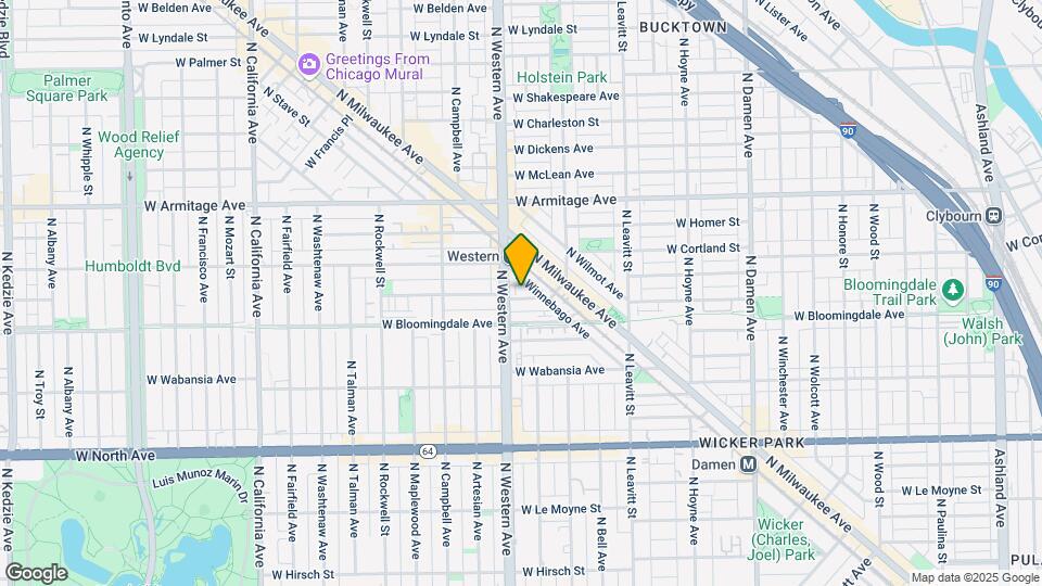 2348 W Moffat St, Unit # 03R Map and Location Details