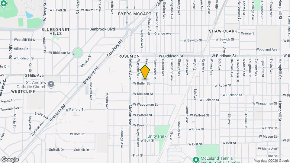 3624 Frazier Ave Map and Location Details