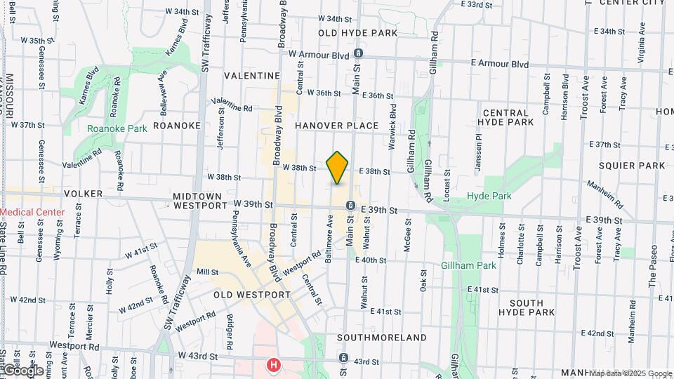 3825 Baltimore Ave Mapa y Detalles de la Ubicación