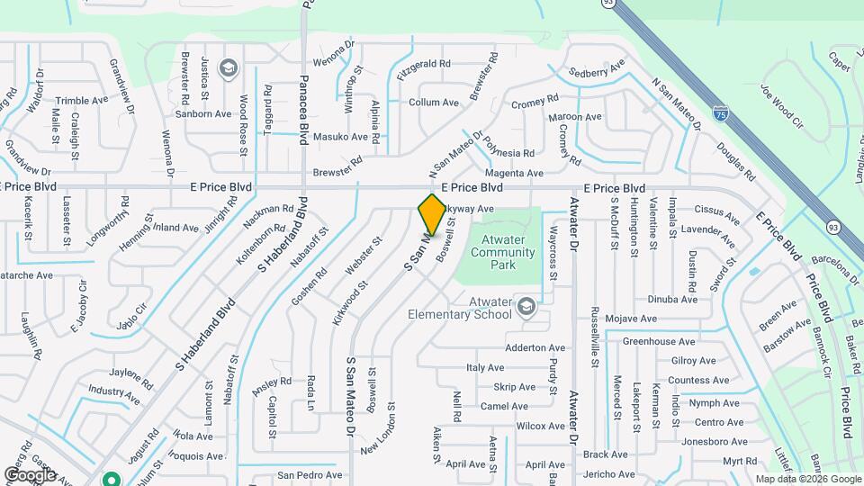 1204 S San Mateo Dr Map and Location Details