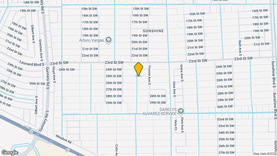 3813 25th St SW Map and Location Details