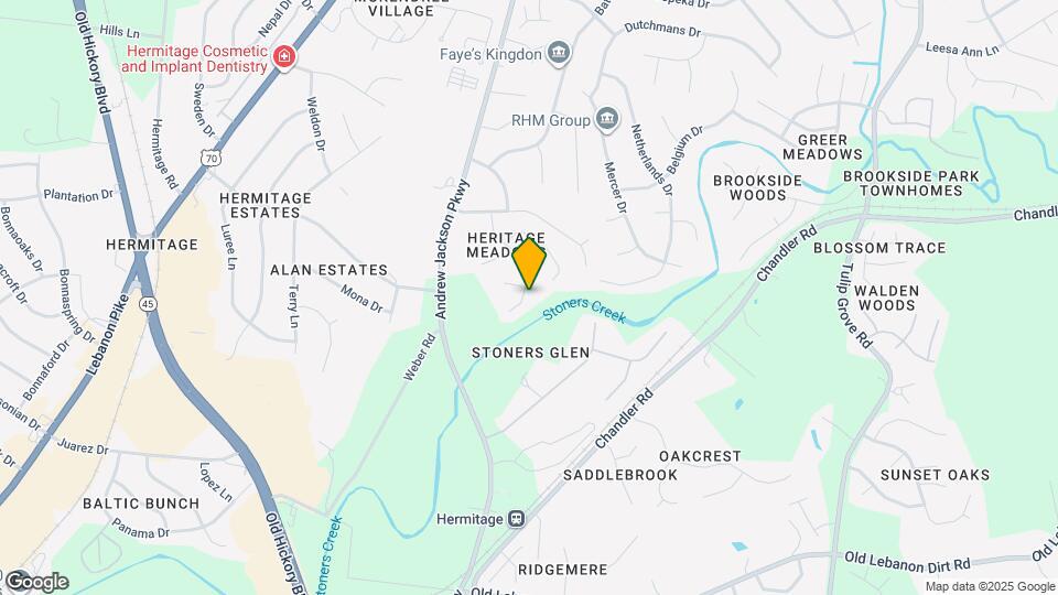 1241 Andrew Donelson Dr Mapa y Detalles de la Ubicación