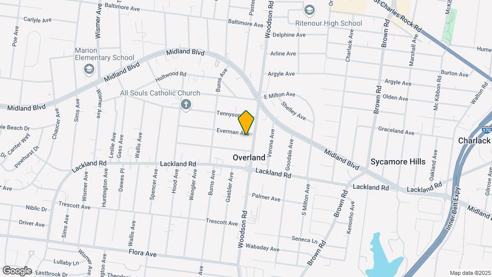 9406 Everman Ave Map and Location Details