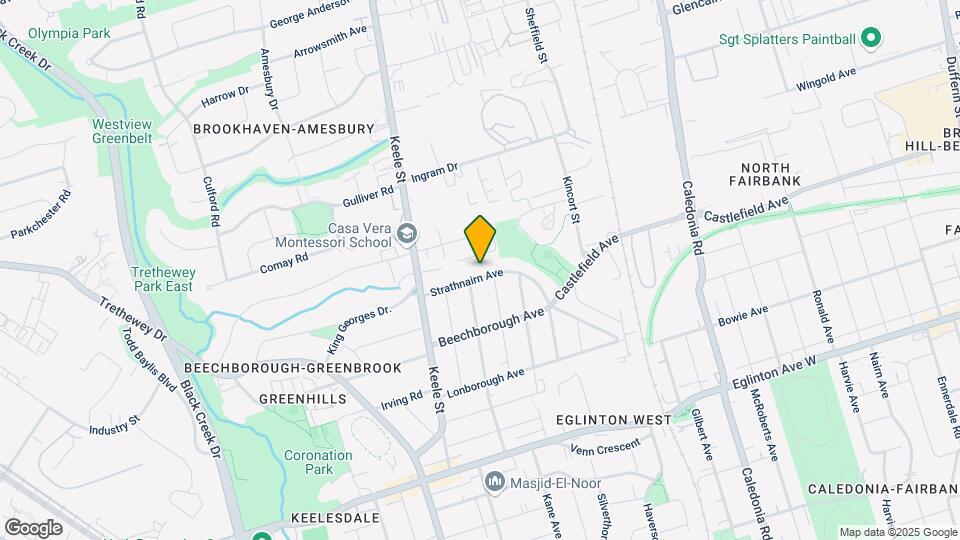 168 Strathnairn Ave Map and Location Details