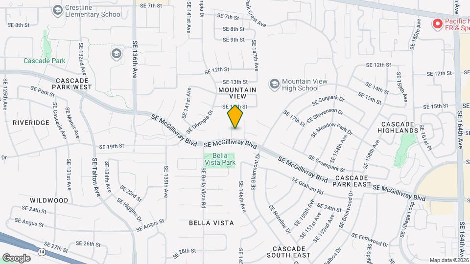 1707 SE 145th Ct Map and Location Details